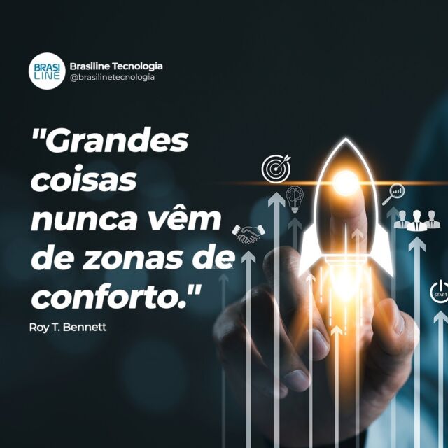 Na Brasiline, acreditamos que inovação e crescimento começam quando ousamos ir além. 💡🚀 É desafiando o comum que transformamos ideias em soluções e conquistamos resultados extraordinários!👉 E você, qual será seu próximo passo fora da zona de conforto?#Brasilinetecnologia #Inovação #TransformaçãoDigital #Motivação #ZonaDeConforto #Crescimento